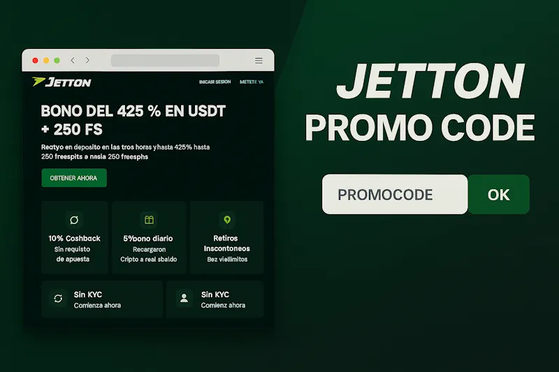Jetton promo code — бонус на первый депозит 425% в USDT + 250 FS